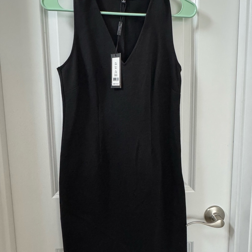 Romeo & Juliet Couture Black V-Neck Midi Dress